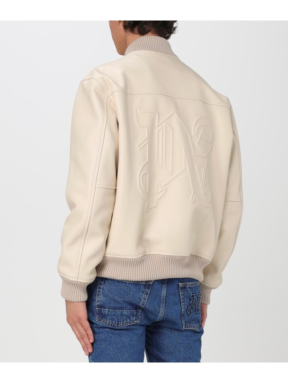 Palm Angels Men's Varsity Jacket in White NWT XL